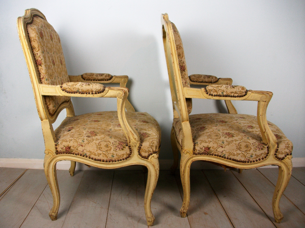 Pair of french fauteuils